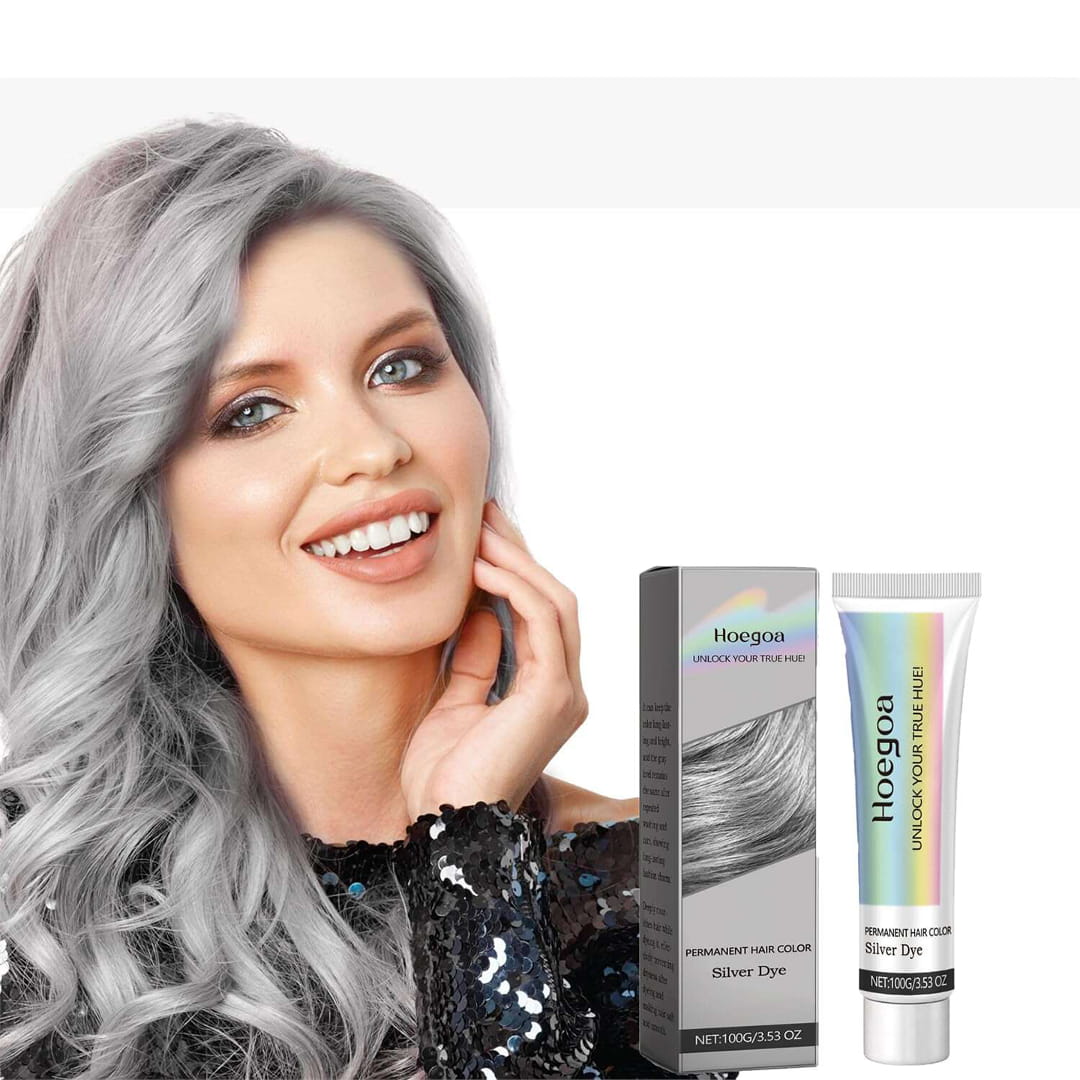 Biodye™ Stříbrná barva na vlasy 2 v 1 s výtažkem z přírodních esencí