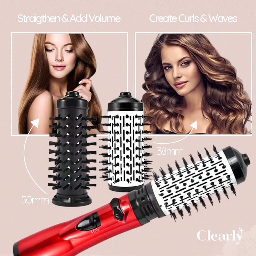Hair Glam™️ 3 v 1 rotační kartáč, styler a vysoušeč vlasů