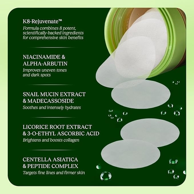 JIYU™ Exfoliační tamponky pro sjednocený tón pleti