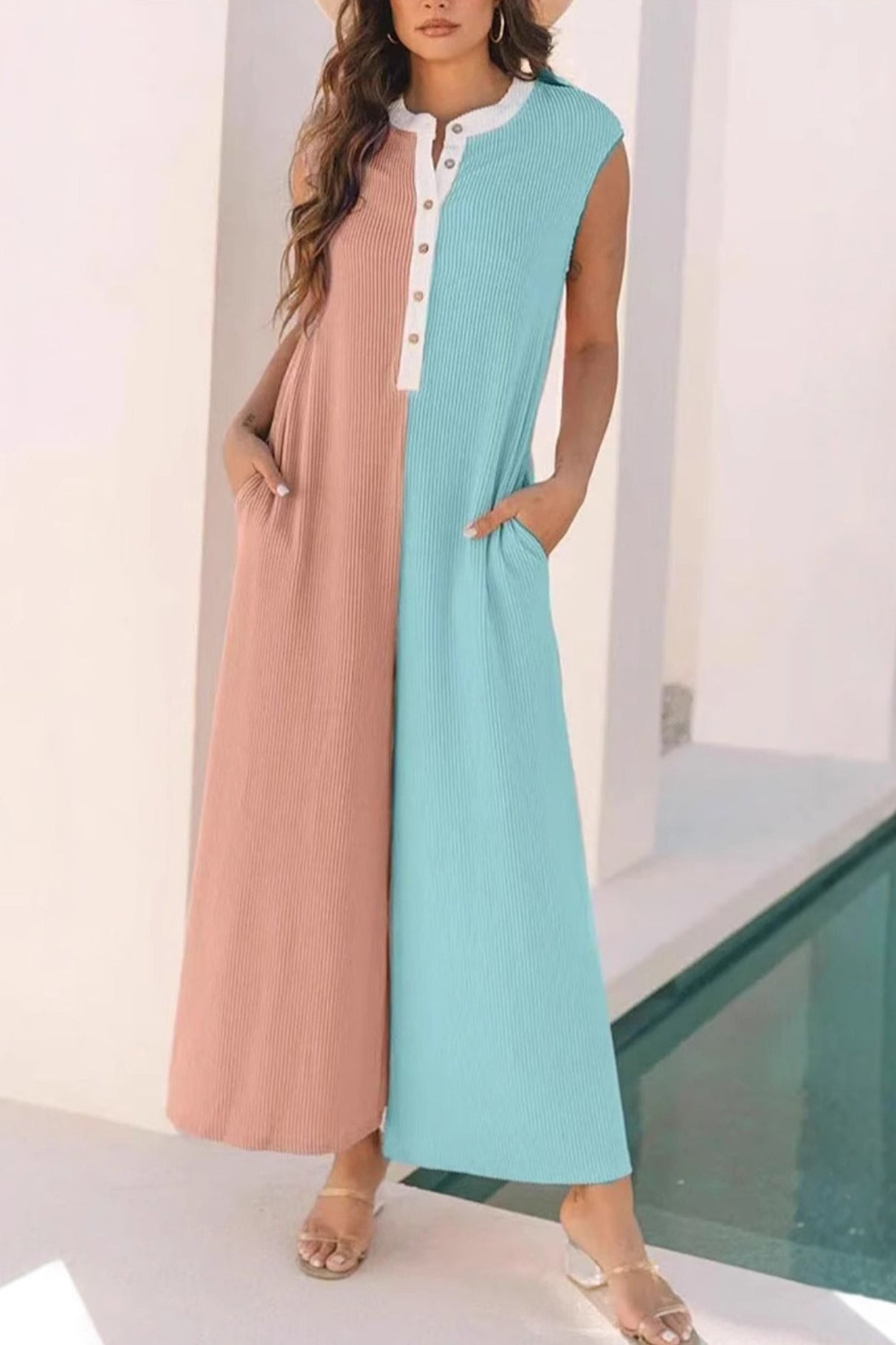 Linda Zambito™ Dámský ležérní overal s širokými nohavicemi