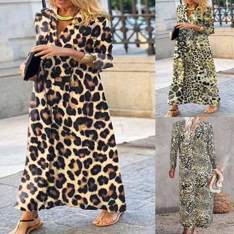 Marzia Baglio™ Módní šaty s leopardím vzorem
