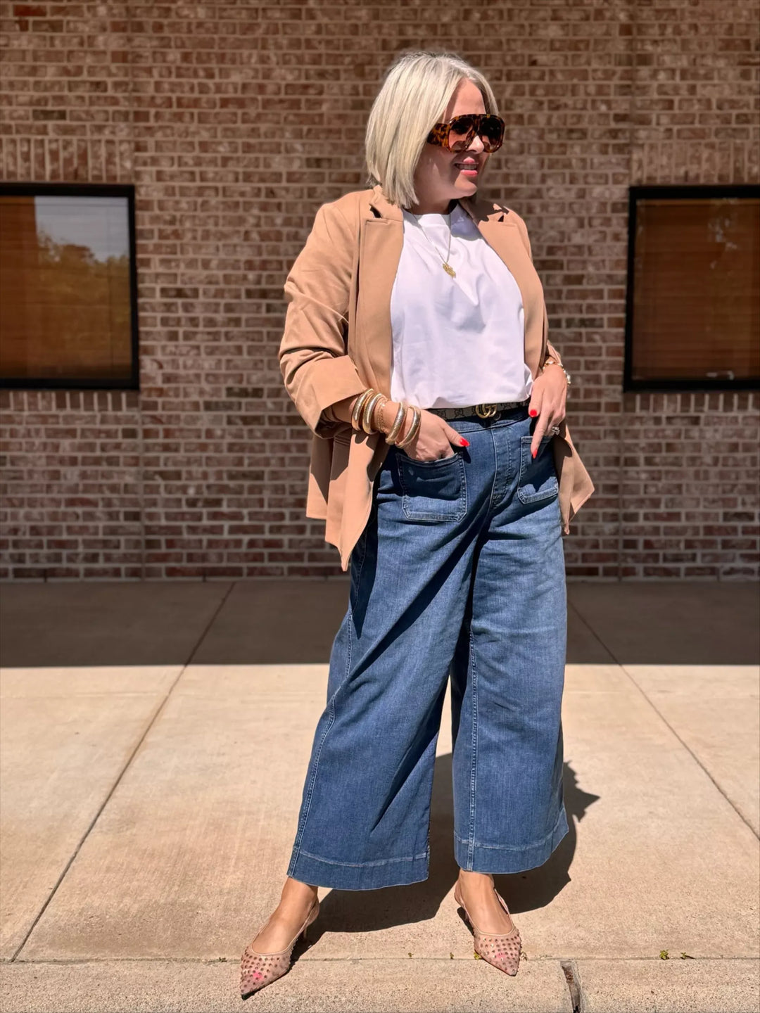 Ombretta Cotta™ Dámské džíny s širokými nohavicemi