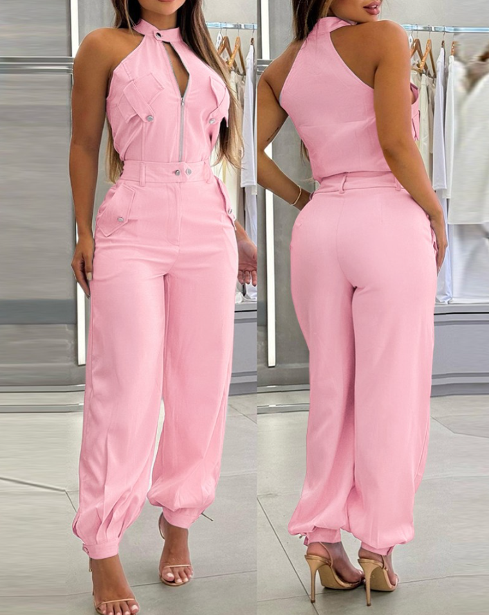 Rita Valenzano™ Dvoudílná pracovní souprava s výstřihem