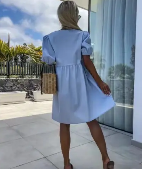 Telica Graci™ Dámské trendy šaty s motýlkem s nabíraným rukávem