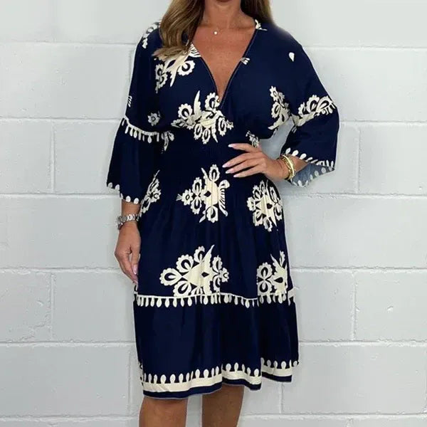 Ulfa Carboni™ Dámské Boho květinové šaty