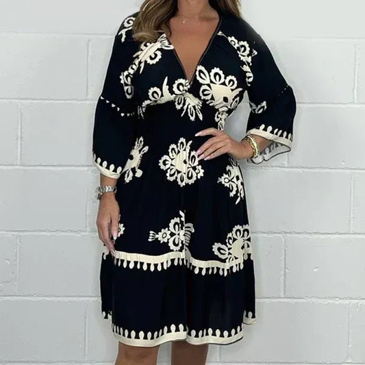 Ulfa Carboni™ Dámské Boho květinové šaty