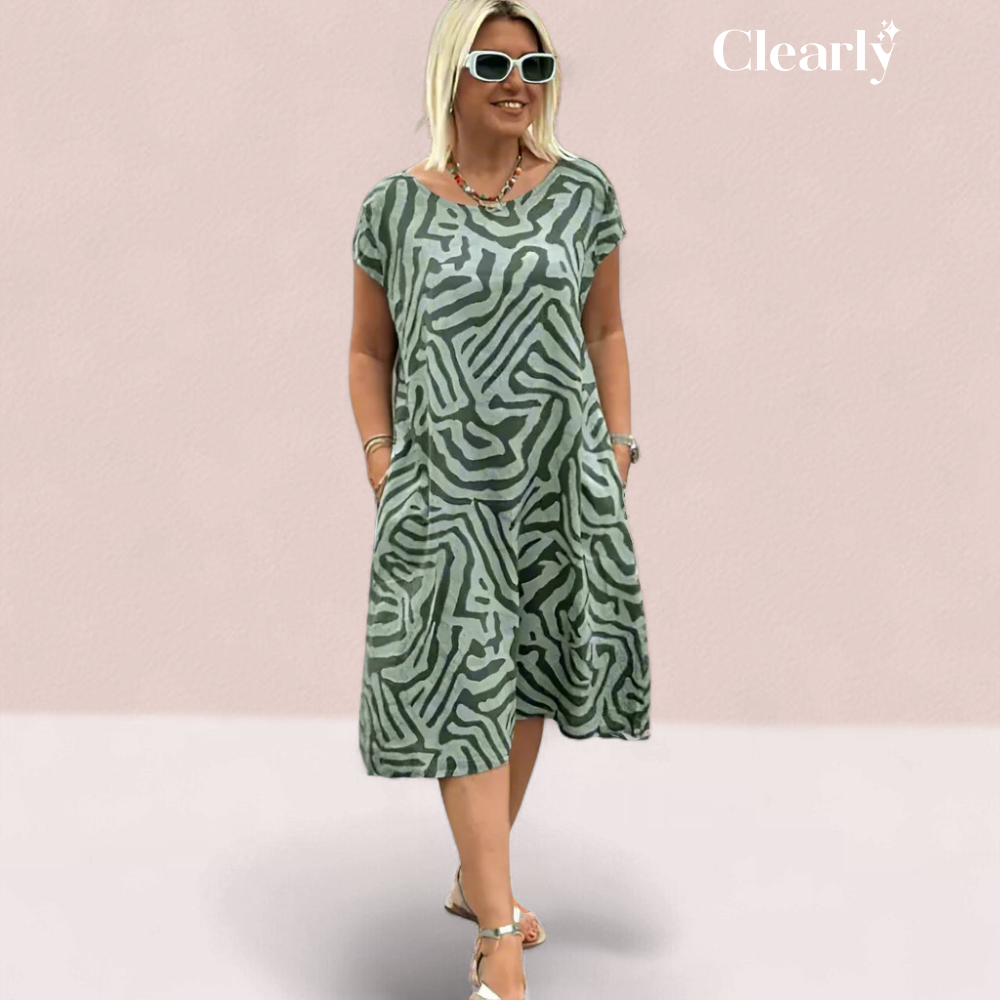 Colomba Lillo™ Boho Vintage ležérní šaty s potiskem