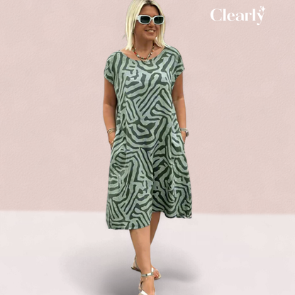 Colomba Lillo™ Boho Vintage ležérní šaty s potiskem