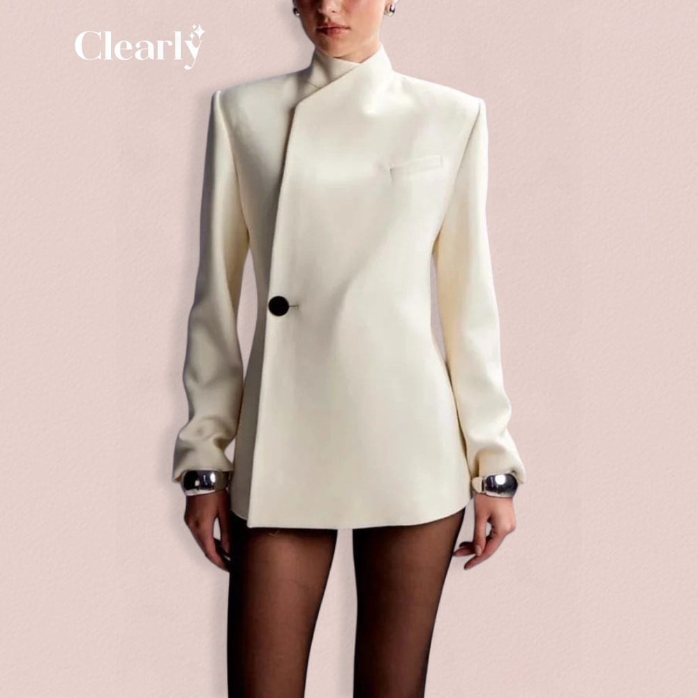 Delfina Bastone™ Elegantní sako s jedním knoflíkem