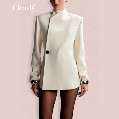 Delfina Bastone™ Elegantní sako s jedním knoflíkem