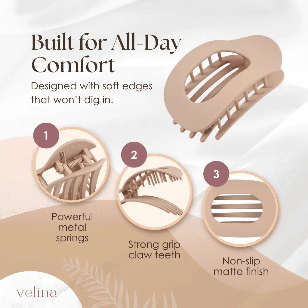 Clixure™ Sada 4 plochých pohodlných spon