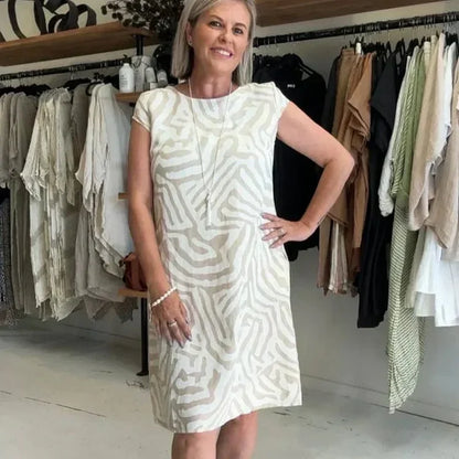 Colomba Lillo™ Boho Vintage ležérní šaty s potiskem