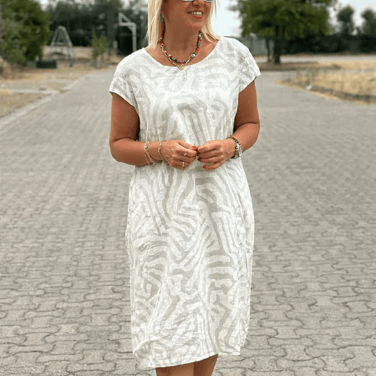 Colomba Lillo™ Boho Vintage ležérní šaty s potiskem