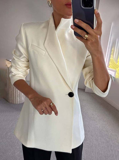 Delfina Bastone™ Elegantní sako s jedním knoflíkem