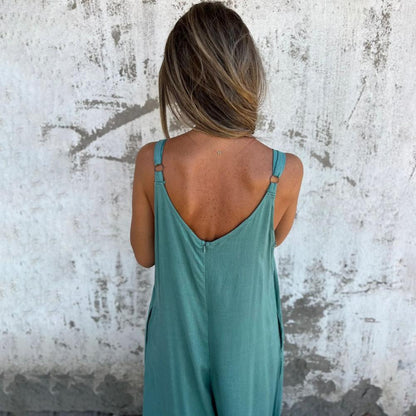 Edda Lovato™ Ležérní overal s kapsami a nastavitelnými ramínky