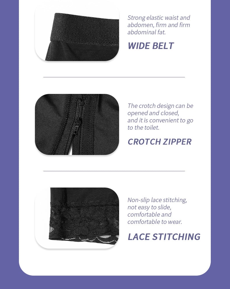 Gaia Nocera™ Tvarovací oblečení se zipem a zvýrazněným zadečkem