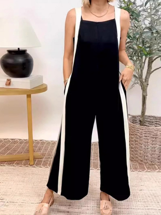 Marilena Fabian™ kombinéza se širokými nohavicemi s kontrastním stehem