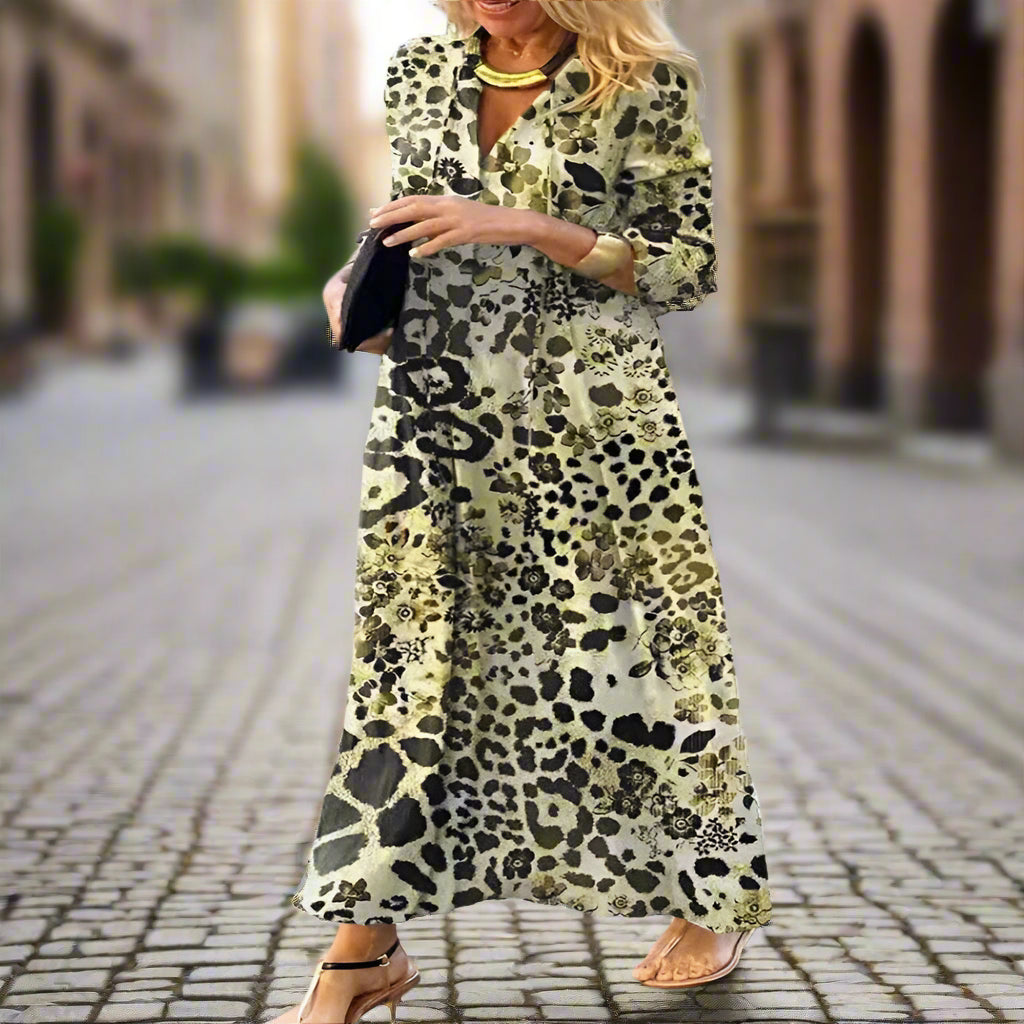 Marzia Baglio™ Módní šaty s leopardím vzorem