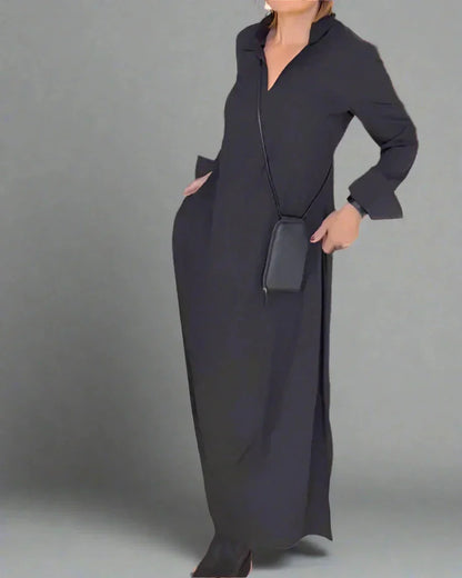 Mirta Saccoccio™ Elegantní dlouhé šaty