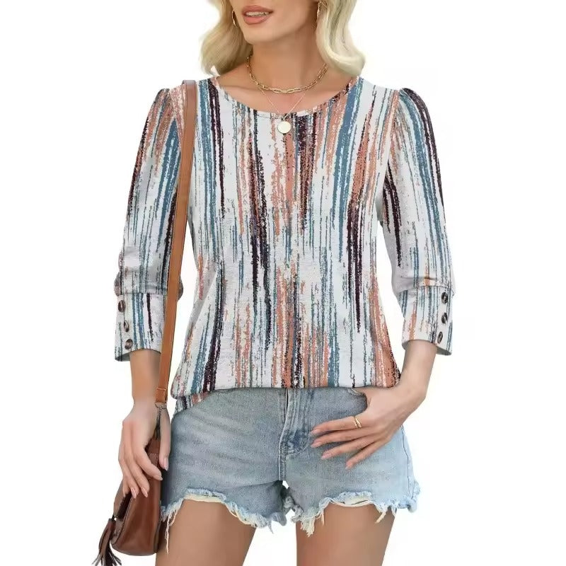 Neiva Maiocco™ Dámská elegantně neformální halenka s 3/4 rukávy