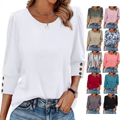 Neiva Maiocco™ Dámská elegantně neformální halenka s 3/4 rukávy