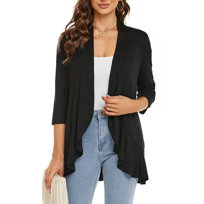 Olivia Paletta™ Pohodlný cardigan s volány