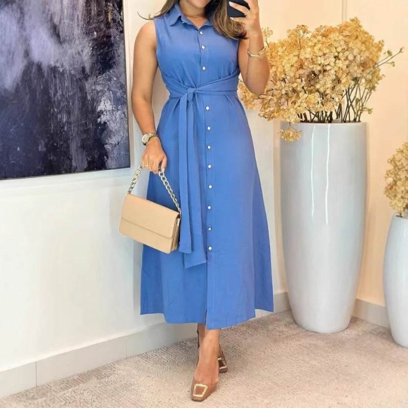 Savina Longino™ Jedinečné šaty s límečkem