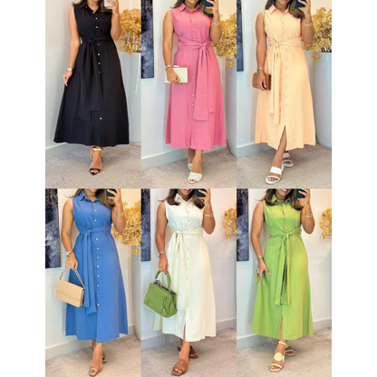 Savina Longino™ Jedinečné šaty s límečkem