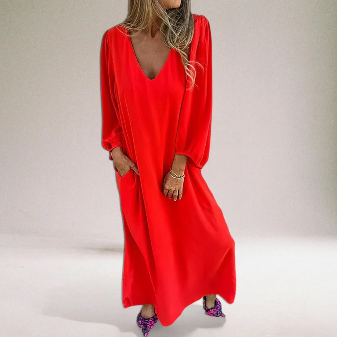 Lena Portanova™ Elegantní Boho Maxi šaty